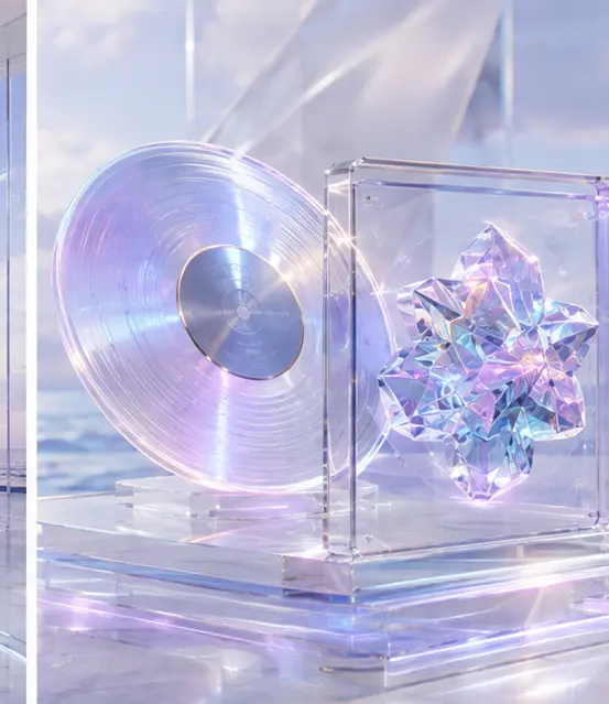 Music and campaign object presented inside an interactive artist experience