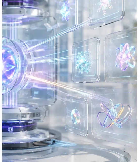 Custom application module elevated inside a crystalline systems tower