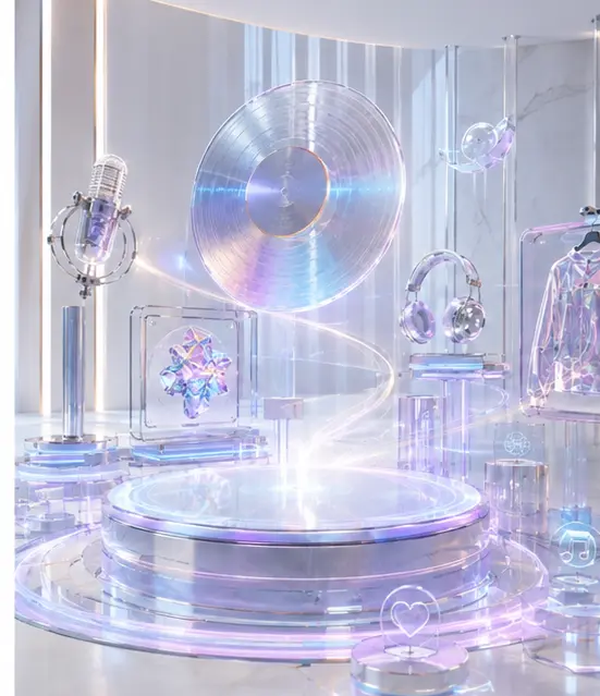 Artist world materializing across a luminous campaign and release stage